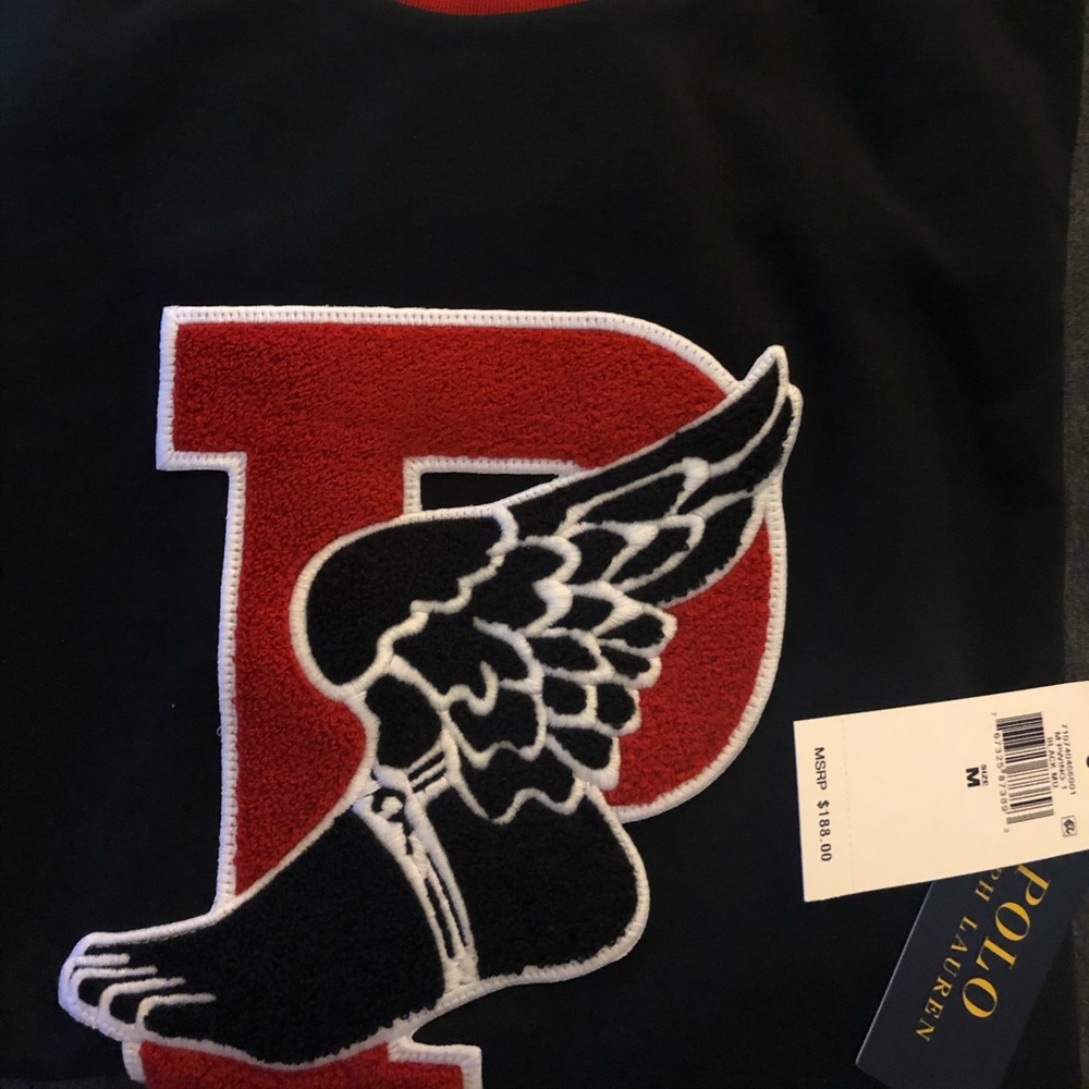 "NWT" Polo Ralph Lauren Men's Black P-Wing Graphic - Picture 7 of 7